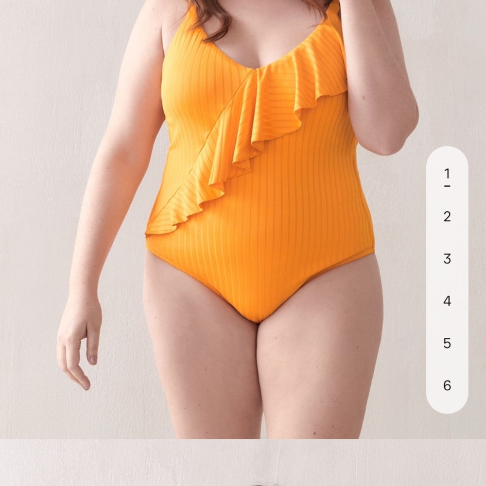 Beautiful never worn  ruffle on piece swim